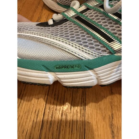 Adidas Supernova Cushion 7 IG1745 Matte Silver / Core Black / Surf Green Size 9 - Picture 5 of 10